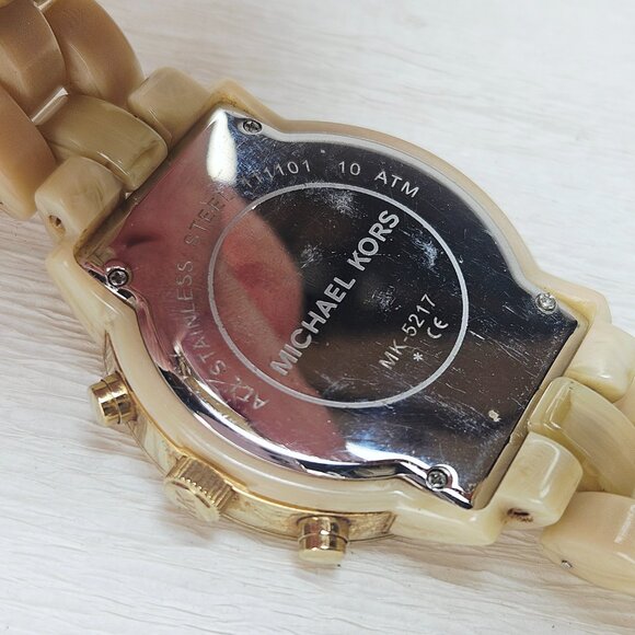 MICHAEL KORS Ladies Chronograph Women's Watch NEW BATTERY MK5217 - Picture 9 of 14